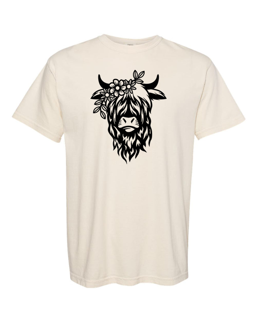 Highland Cow Garment-Dyed Heavyweight T-Shirt