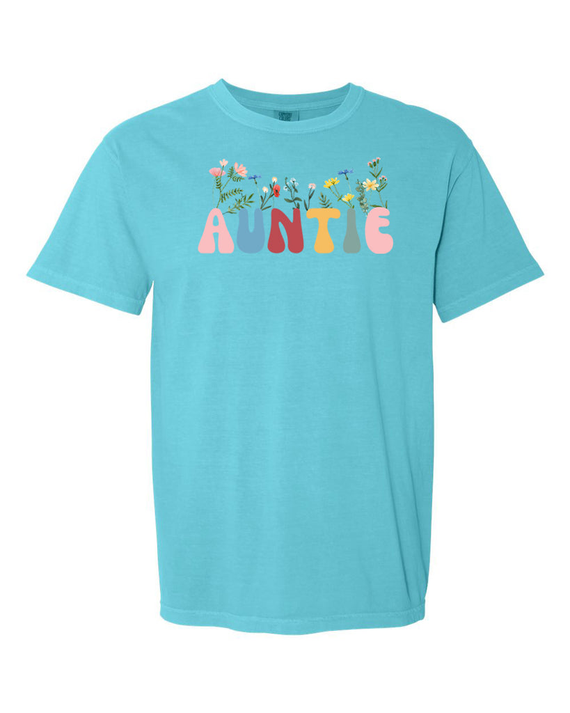 Auntie Floral Garment-Dyed Heavyweight T-Shirt