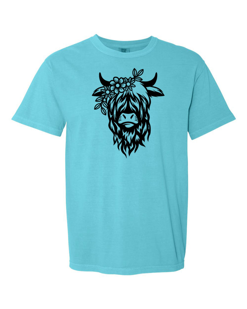 Highland Cow Garment-Dyed Heavyweight T-Shirt
