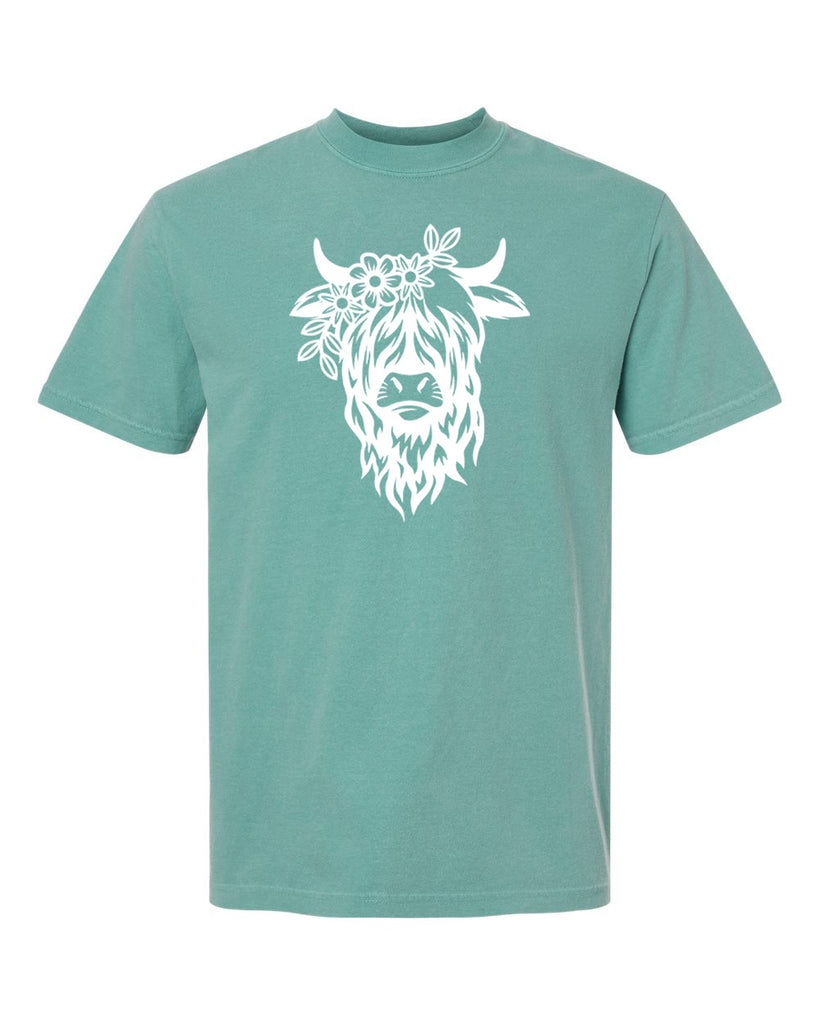 Highland Cow Garment-Dyed Heavyweight T-Shirt