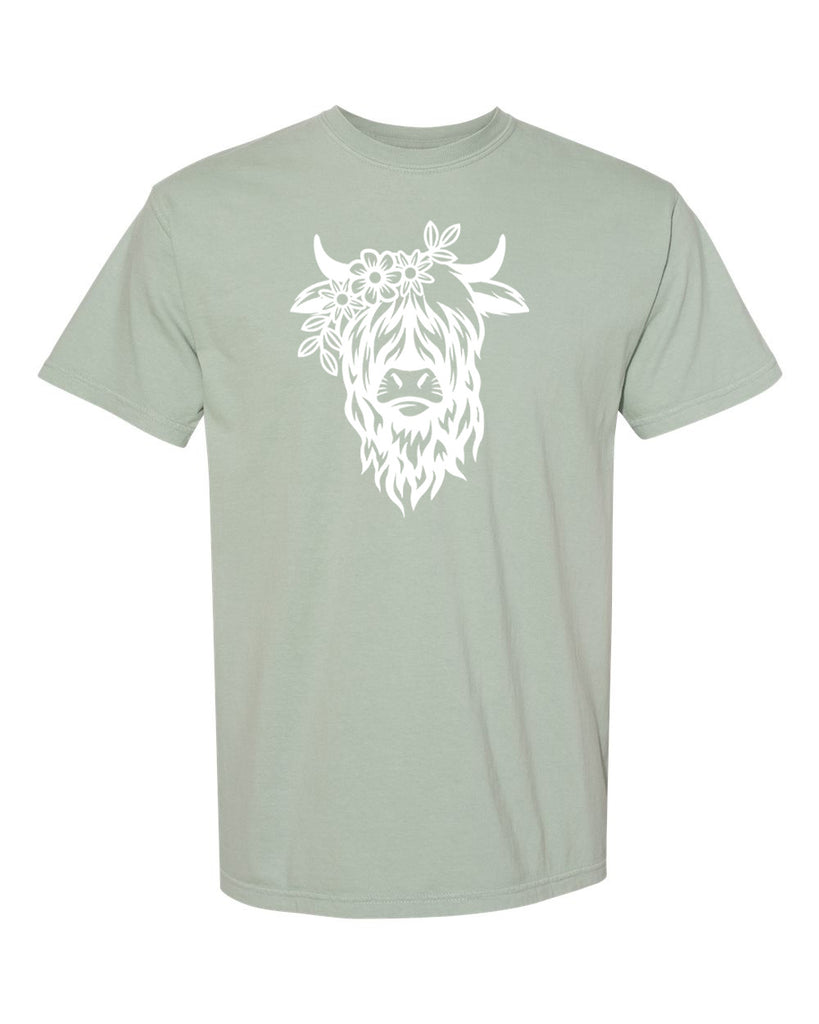 Highland Cow Garment-Dyed Heavyweight T-Shirt