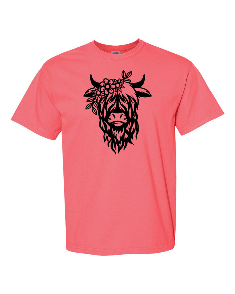 Highland Cow Garment-Dyed Heavyweight T-Shirt