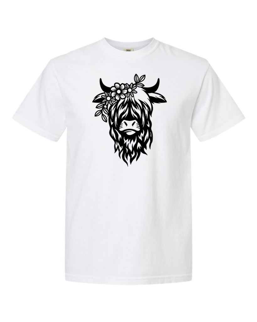 Highland Cow Garment-Dyed Heavyweight T-Shirt