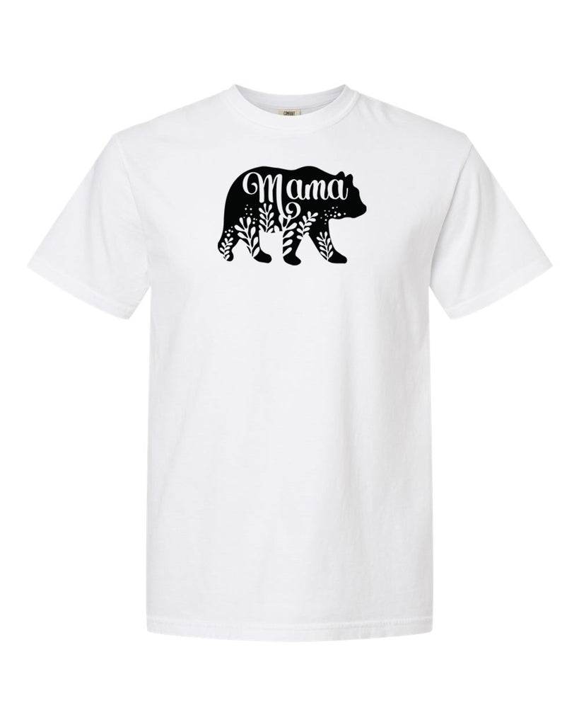 Mama Bear Floral Garment-Dyed Heavyweight T-Shirt