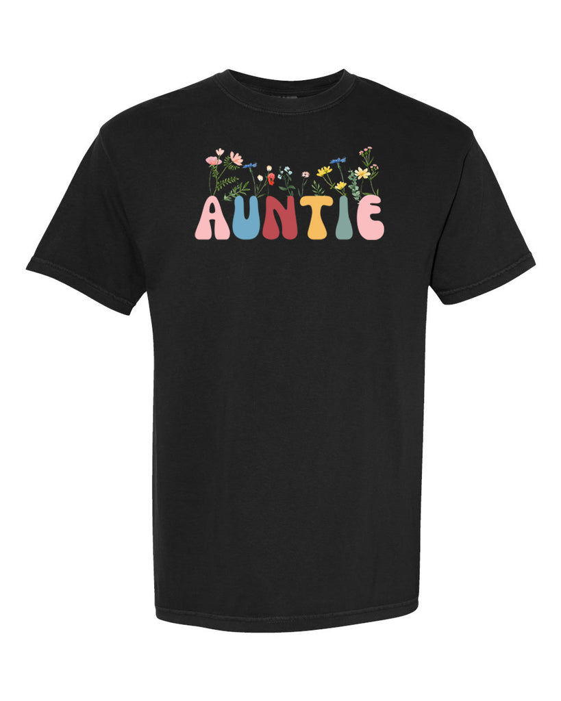 Auntie Floral Garment-Dyed Heavyweight T-Shirt